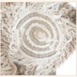 Jute and Cotton Pot Holder