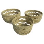 Date Leaf Round Basket